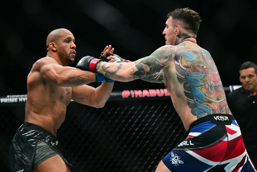 om Aspinall and Ciryl Gane face-off at UFC 321 in Abu Dhabi inside Etihad Arena.